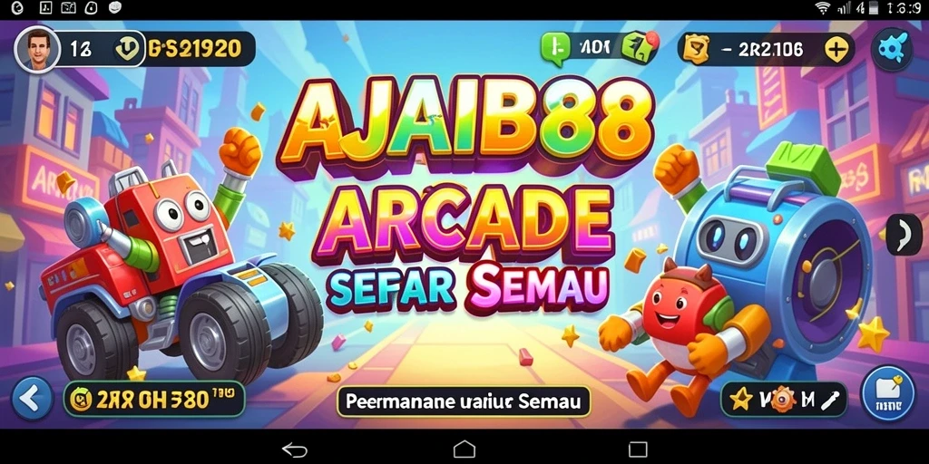 Antarmuka menarik dan fungsional dari game AJAIB88.