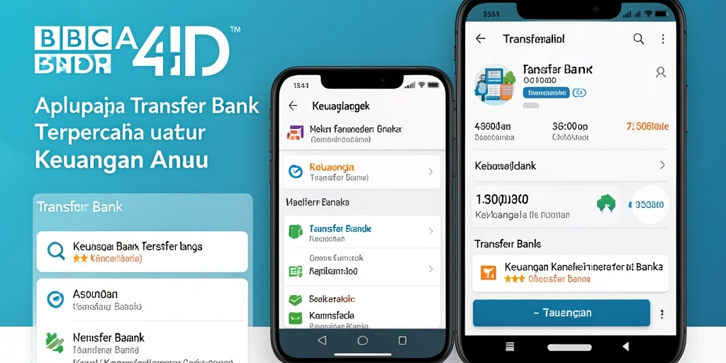 Tampilan antarmuka BBCA4D yang modern dan intuitif untuk transfer bank.