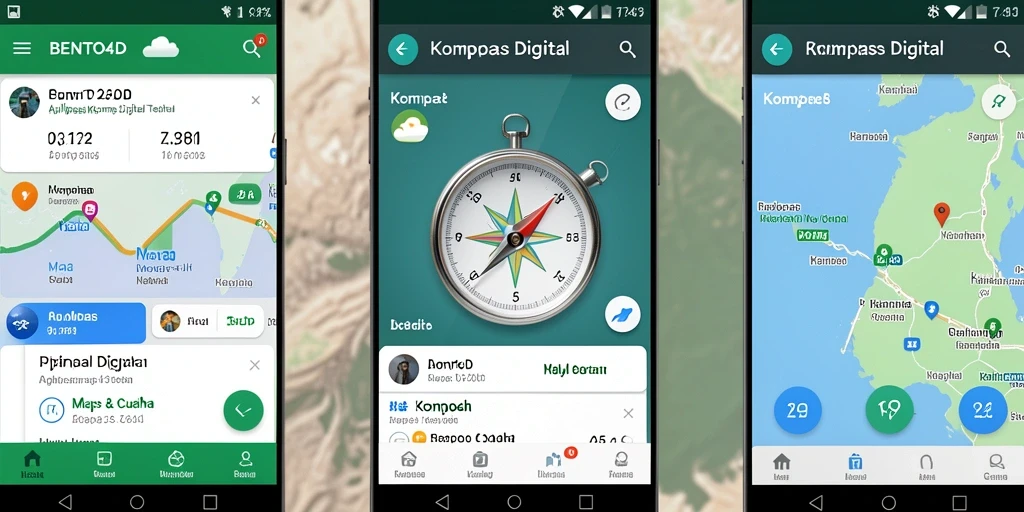 Antarmuka BENTO4D yang intuitif dan fungsional untuk Kompas Digital.