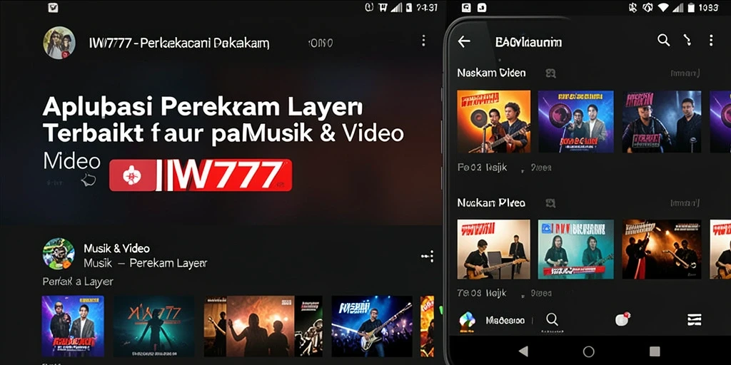 Antarmuka IW777 menampilkan kontrol perekaman yang mudah digunakan.