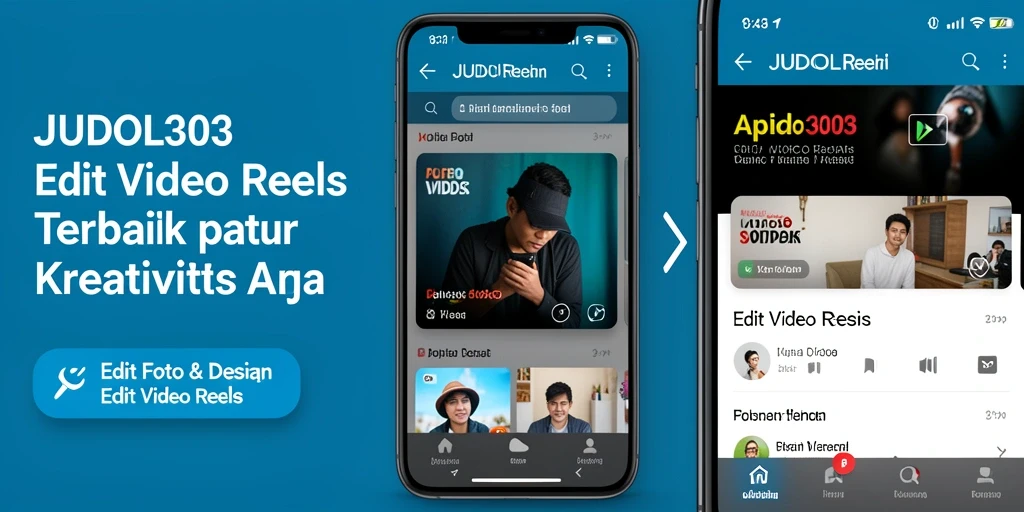 Antarmuka JUDOL303 saat mengedit video reels dengan berbagai efek.