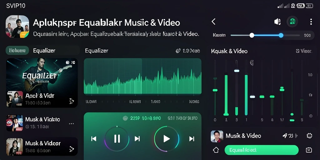 Tampilan antarmuka SVIP10 dengan pengaturan Equalizer yang mudah diakses.