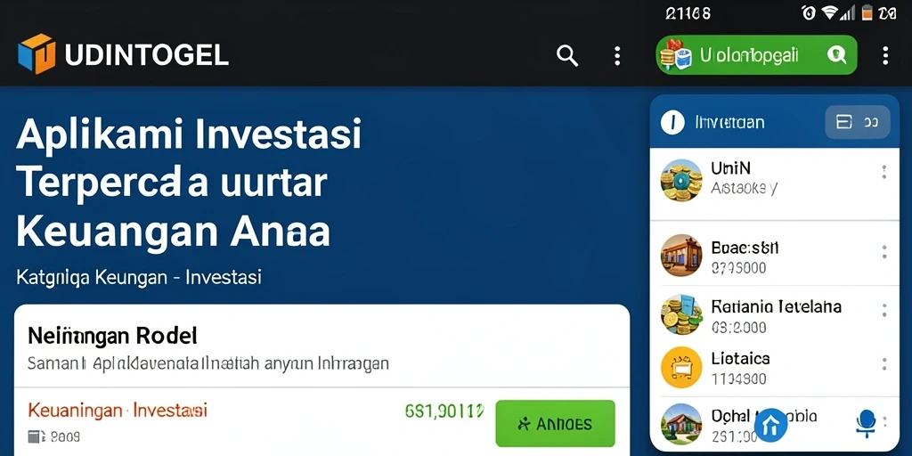 Tampilan antarmuka UDINTOGEL yang intuitif dan modern.