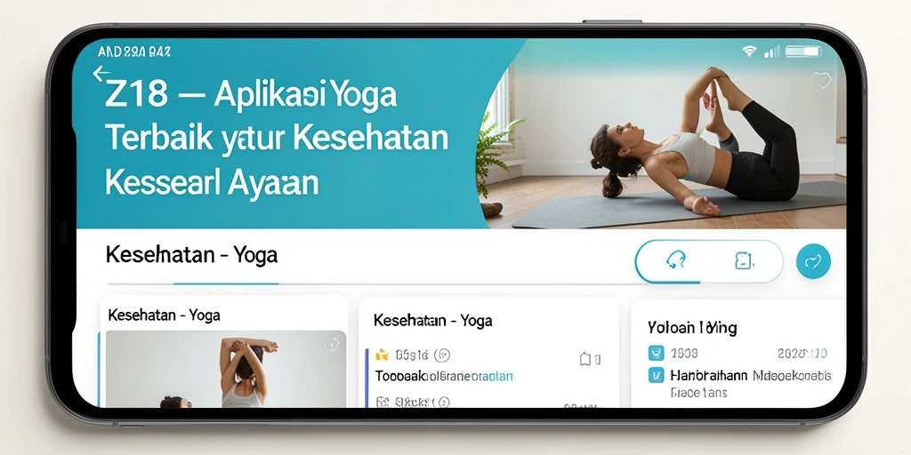 Antarmuka Z18 yang intuitif untuk latihan Yoga.