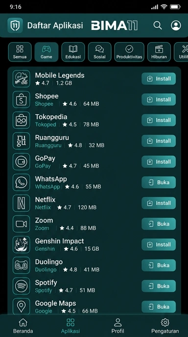 bima11 | Katalog Aplikasi Populer dan Uji Coba Terlengkap